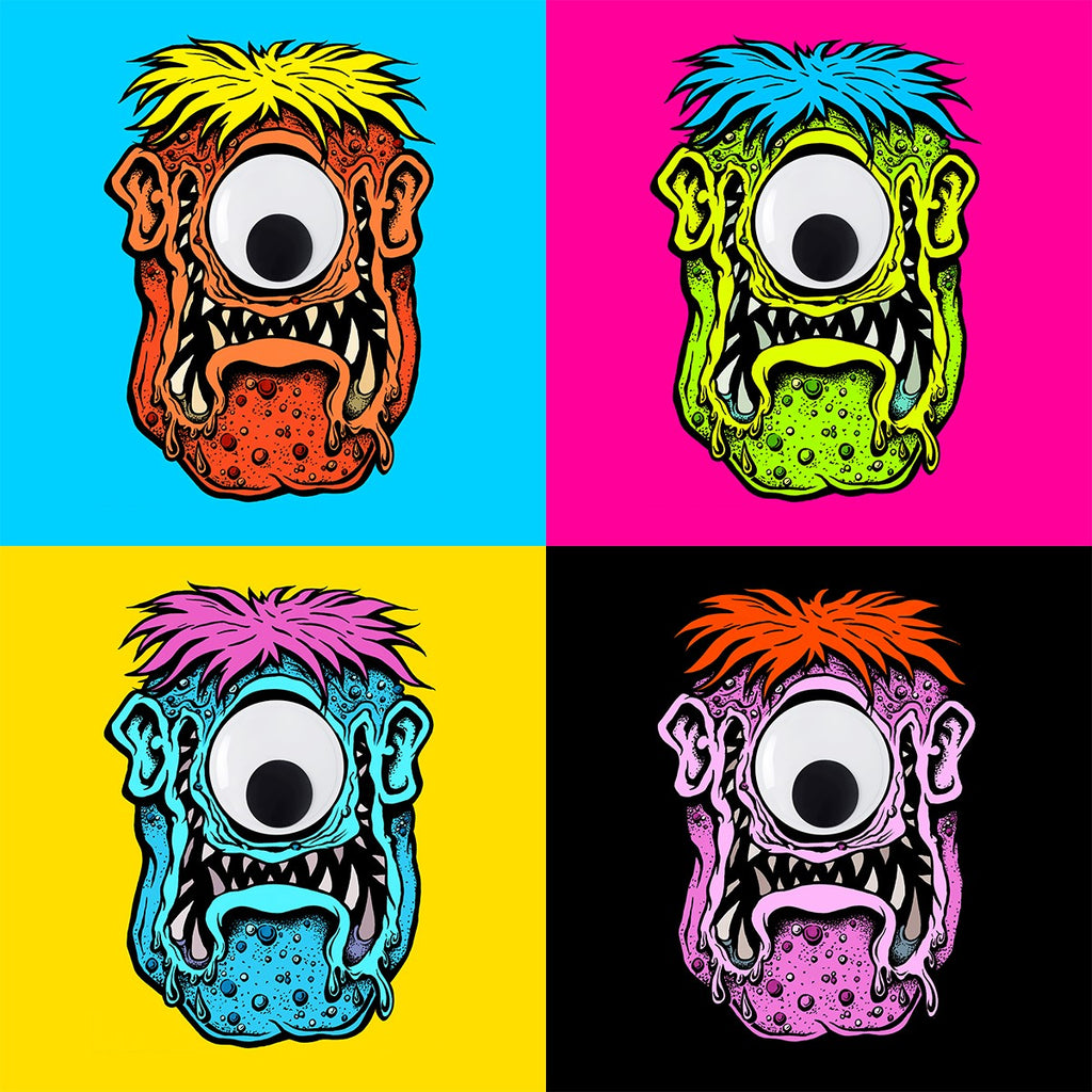 Eye Drool Complete Set of 4 + Von Franco Sketches — Googly Eye Series No. 1 (Presale)
