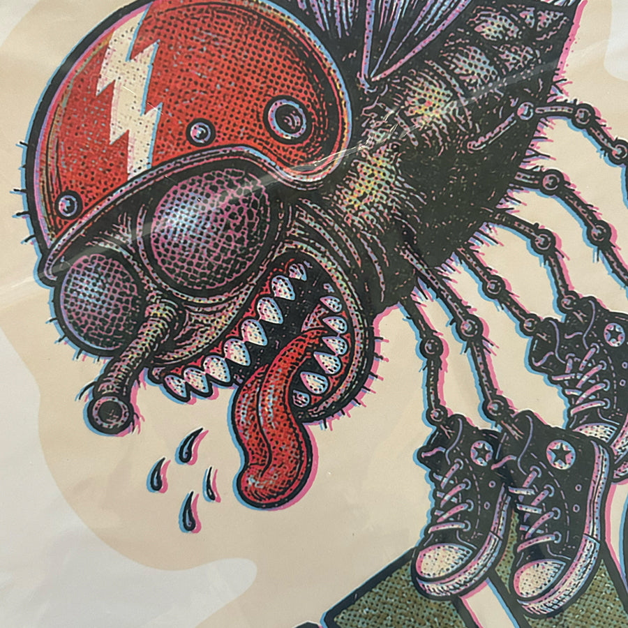 Shoe Fly supersized decal print detail