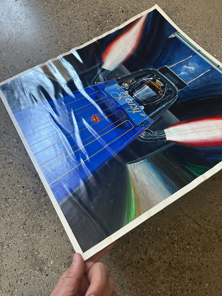 Original Darrell Mayabb Gary Beck 1984 NHRA catalog art