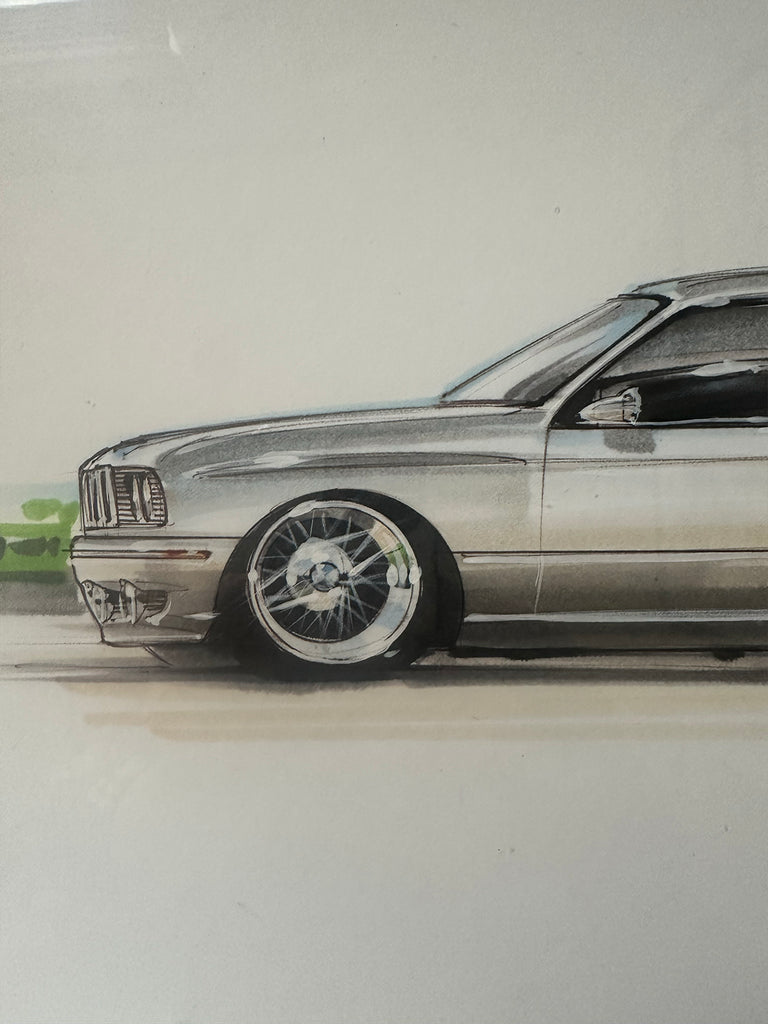Chip Foose original signed BWM illustration
