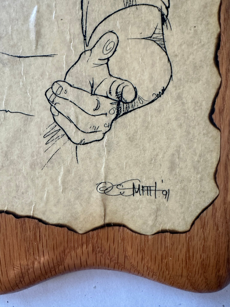 Vintage NORM Grabowski print ... SIGNED by Norm.