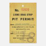 Lions Pit Pass poster 60x90 cm / 24x36″
