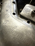Von Dutch engraved Royal Enfield / Indian motorcycle engine