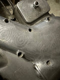 Von Dutch engraved Royal Enfield / Indian motorcycle engine