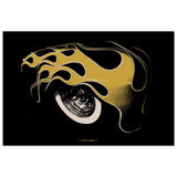 Flamed Fender poster 60x90 cm / 24x36″