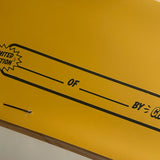 Chicken Fingers supersized decal print limited edition numbering on back of header card