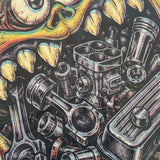 Motor Mouth supersized decal print monster artwork close-up