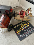 Original Von Dutch sign and OUR GANG tv show props