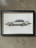 Chip Foose original signed BWM illustration