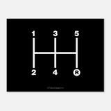 5 SPEED MANUAL poster 75x100 cm / 30x40″
