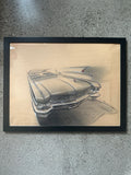 Original Cadillac art by Chris Dunlop