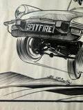 Original Hot Rod CARtoons pen and ink art by Errol McCarthy