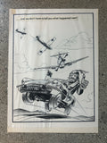 Original Hot Rod CARtoons pen and ink art by Errol McCarthy