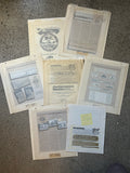 Vintage lot of Summers Brothers Goldenrod ephemera