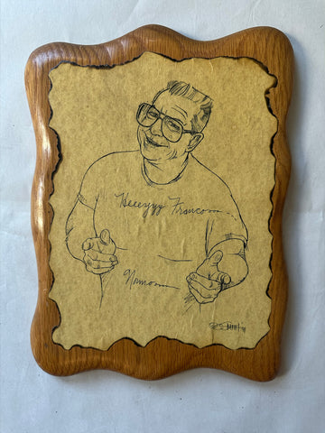 Vintage NORM Grabowski print ... SIGNED by Norm.